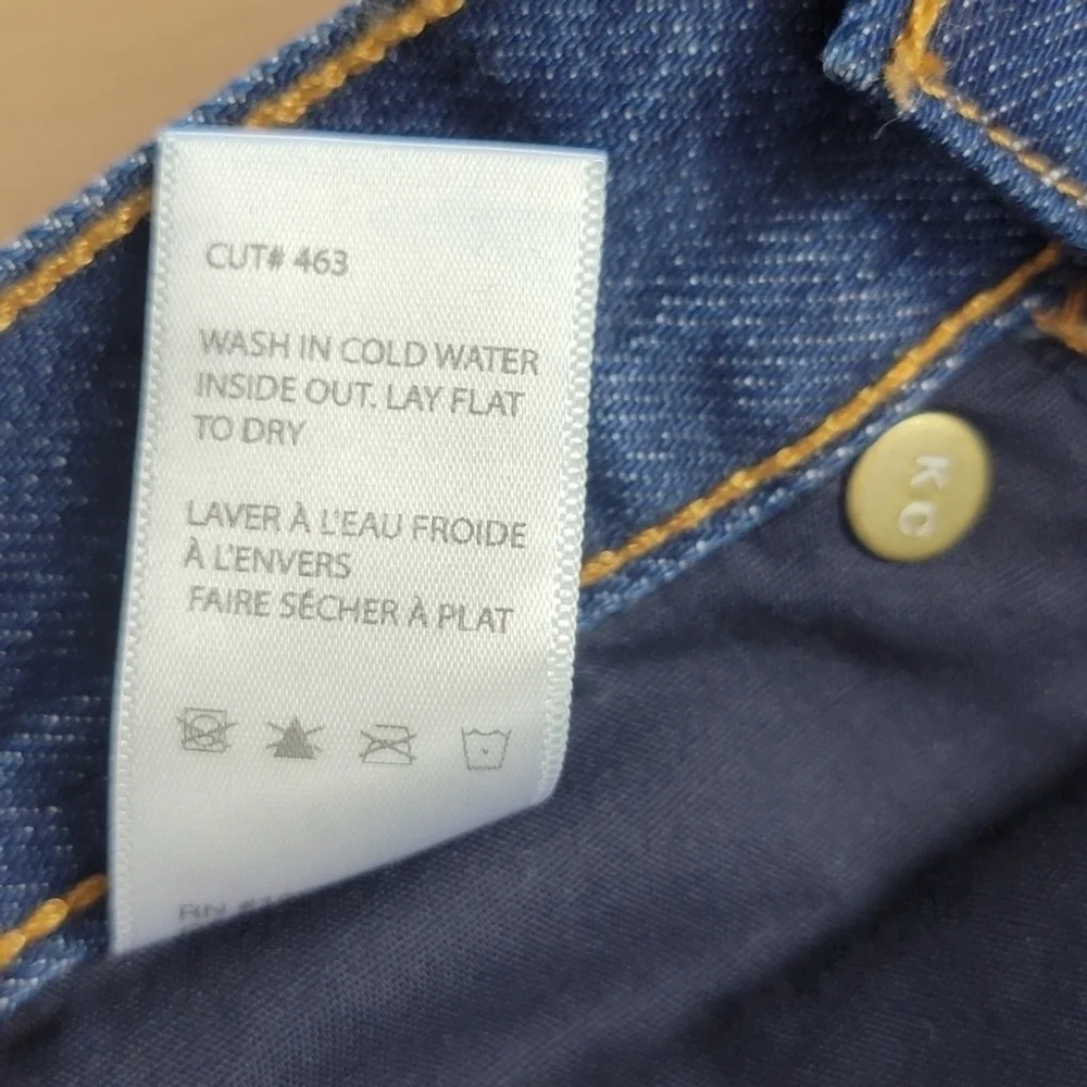 NEW Baldwin Riley BLDWN Slim Straight Distressed Slouchy El Dorado Blue Jeans 24